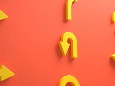 Arrow Signs Low-poly 3D model