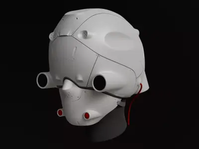 Sci-Fi helmet Free 3D model