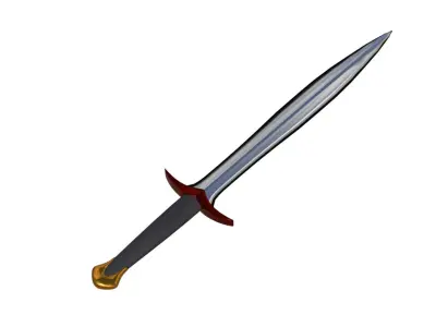 Cartoon Sword 3D Model Low-poly 3D model