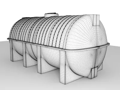 Water tank 3D model get