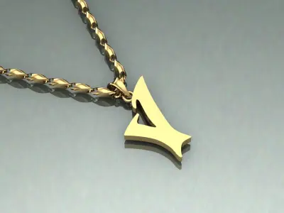 Pendant V-v1 3D print model