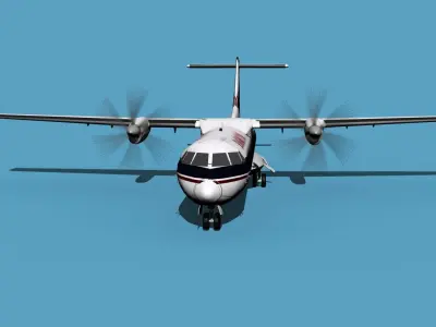 ATR  ATR-72-600 Everette Charter 3D model