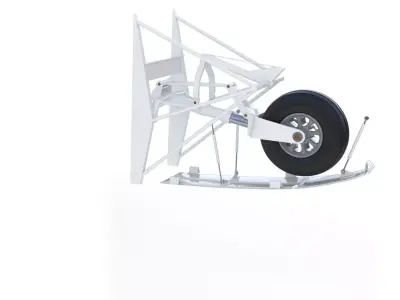 Landing Gear for Aircraft 2 Front Nose 3D model
