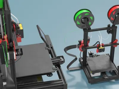 Dual Color 3D Printer 3D model