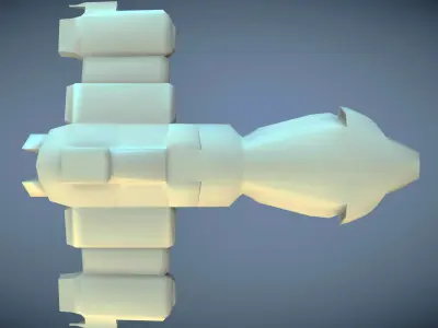 Mini Spaceship Free 3D model