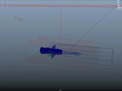 maya fluids     engine exhaust jet 3D model