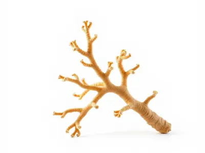 Branching Coral Textured Surface Model Pack Low-poly 3D model