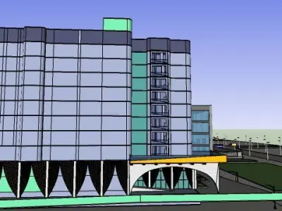 SHOPPING MALL commercial buildings-3D Model 3D model