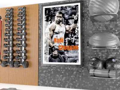Home Gym Fitness Equipment Set 62 3D model