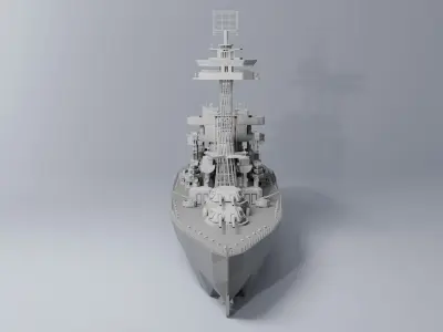 Warship 3D print model