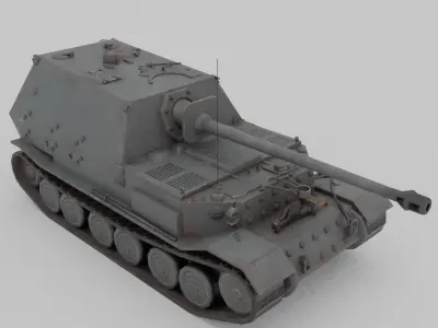 Ferdinand - Elefant Heavy Tank Destroyer Low-poly 3D model