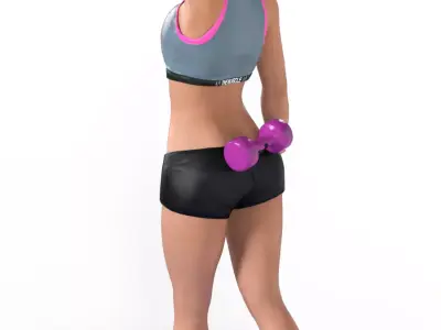 Mila Combat Training 3D print model