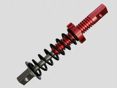 Suspension or shocker  high poly model  3D model