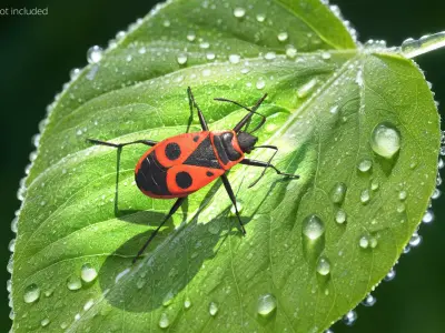  Firebug Pyrrhocoris Apterus Insect Red Black 
