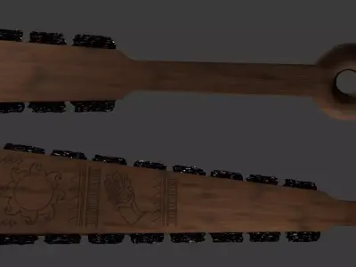 Aztec Sword - Macuahuitl 3D model