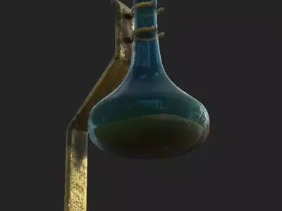 jug on a stand PBR low poly Low-poly 3D model