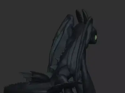 Toothless from how to train your dragon 3D print model