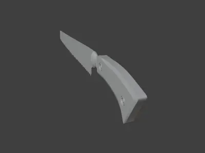 Low-poly Bonesaw 3D Model Low-poly 3D model