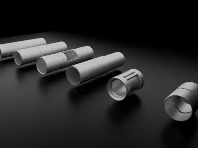 Cylinder pack 2 - N13 Low Poly Free low-poly 3D model