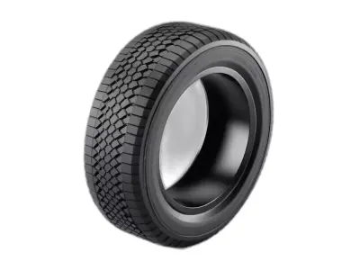 Detailed Automotive Vehicle Tire 3D Model Low-poly 3D model
