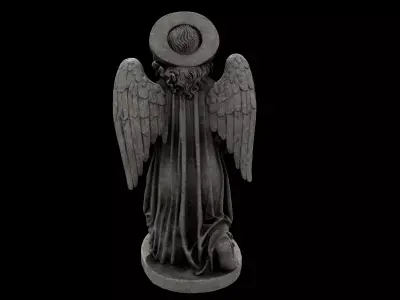 Praying Angel Statue 3D model