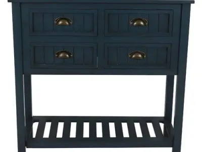 Antique Navy Rosas Console Table 3D model
