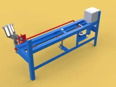 AUTOMATIC PAINT SPRAYING MACHINE SPRAYER COATING AIRBRUSH TOOL 3D model