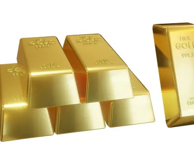 GOLD BAR 999 PURE GOLD BAR 3D model