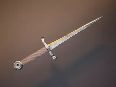Dagger01 Low-poly 3D model