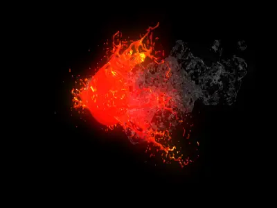 Lava Ball 3D model