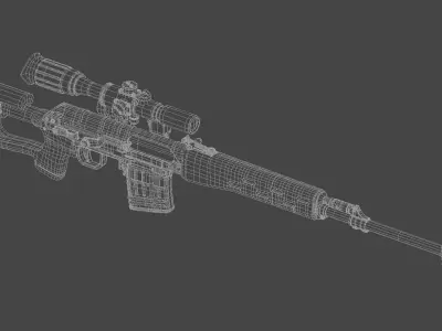 Dragunov SVD 3D model