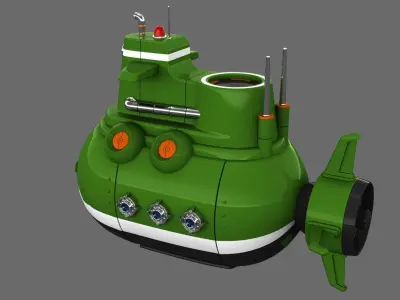 Submarine 3D model 13