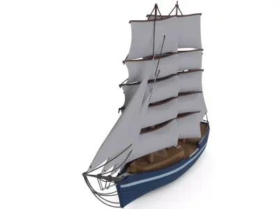 Sailboat 3D model