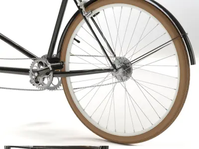 Tandem Bicycle 3D model by Di06