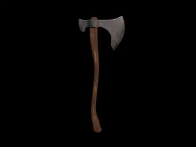 Battle Axe Low-poly 3D model buy