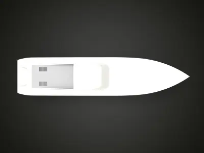 RC boat 800 mm lentgh 3D print model