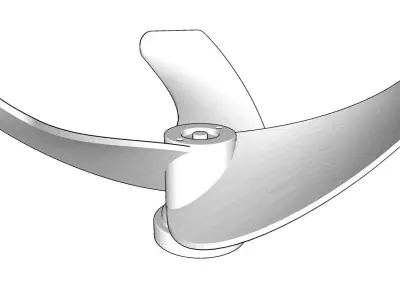 Propellor Fan 3D print model