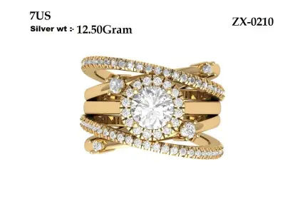 Wedding Ring  3D print model 431