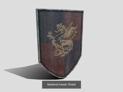 Assorted Shields 3D Model Pack