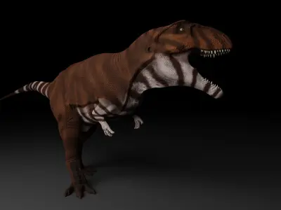 Giganotosaurus carolini  Low-poly 3D model