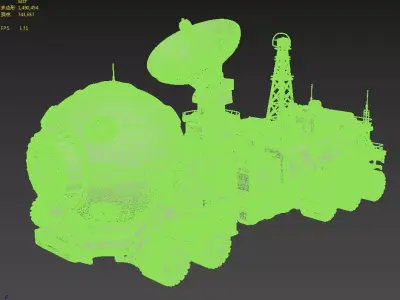 Lunar base vehicle base vehicle 3D model