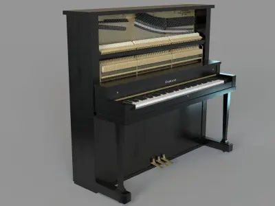 Antique Farrand Holland Mich Piano 3D model