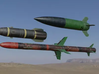 Rocket 3D models 3D Model Pack order