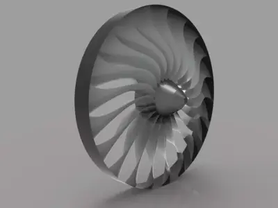 Jet Engine 3D print model buy