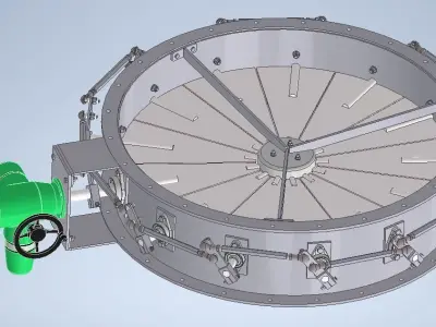 Petal type damper Free 3D model