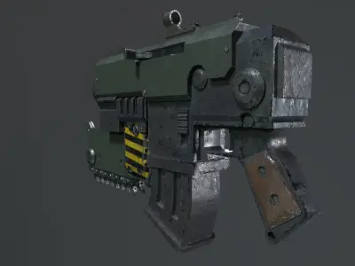 warhammer bolter gun 3D model