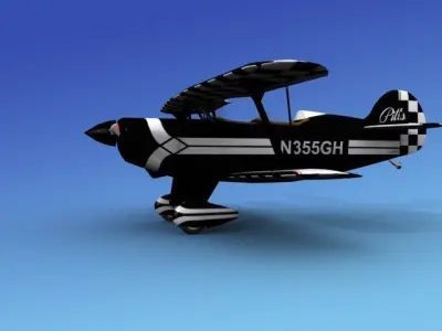 Pitts Special 3D model 6