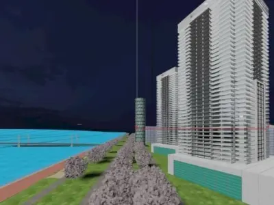 Small city 3D model