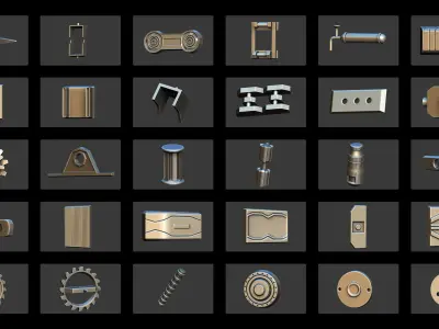 30 Industrial Assets Pack 3D model