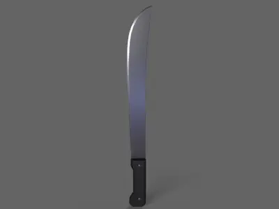 PBR Machete V3a Low-poly 3D model